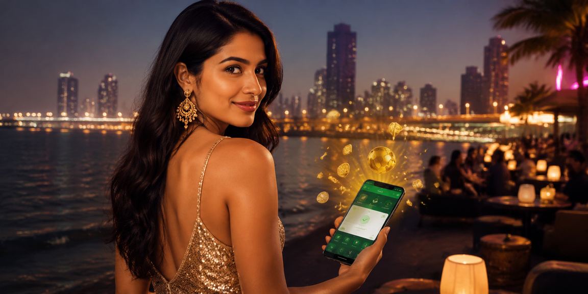 Excited player with mobile making bets on IPL matches